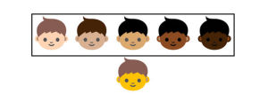 Emoji skins, emoji skin types, new skin colors for emoticons