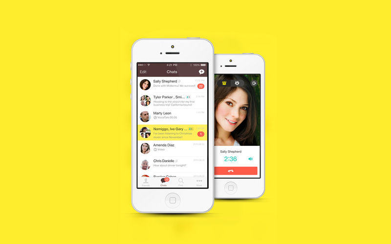 KakaoTalk, Kakao chat for iPhone, message apps