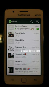 Samsung Tizen, Samsung Z1, WhatsApp on Tizen