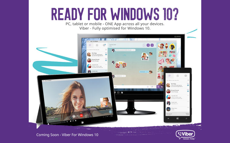 Viber, Windows 10, Viber on Windows Phone and PC