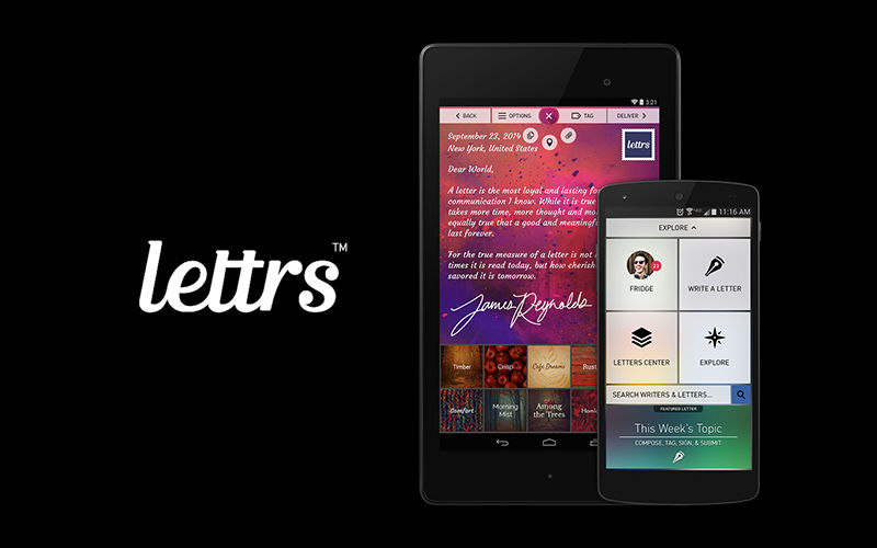 Lettrs, write digital letters, free sms