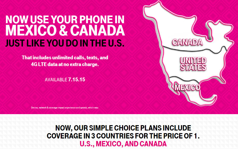 T-Mobile US, Uncarrier Amped, Mobile without borders