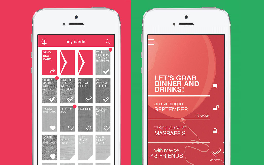 Fête app, iOS and Android planning, plan events and dinners