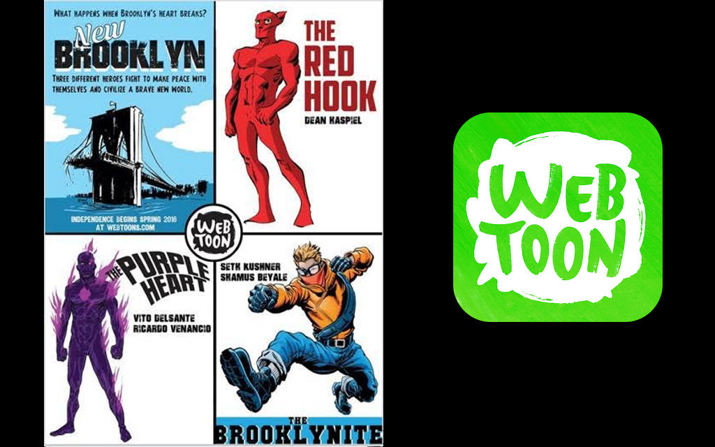 LINE Webtoon, LINE apps, comic books