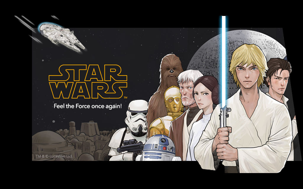 Star Wars comics, LINE webtoon, digital comic books