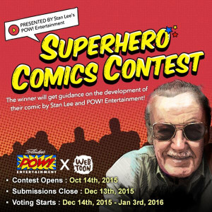 Stan Lee comics, Superhero Comix contest, comic books