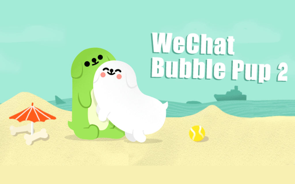 Wechat stickers, Bubble Pup 2, sticker packs